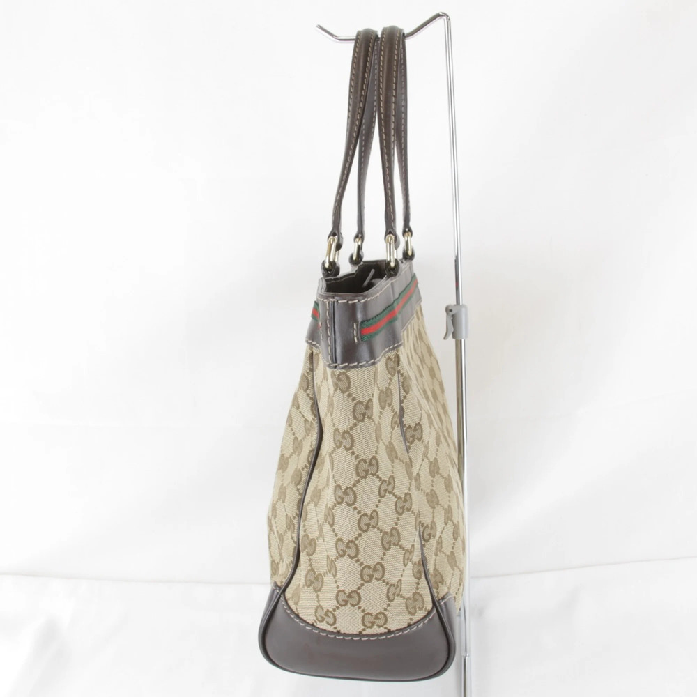 GUCCI Authentic Brown Leather Tote Bag - Picture 3 of 15